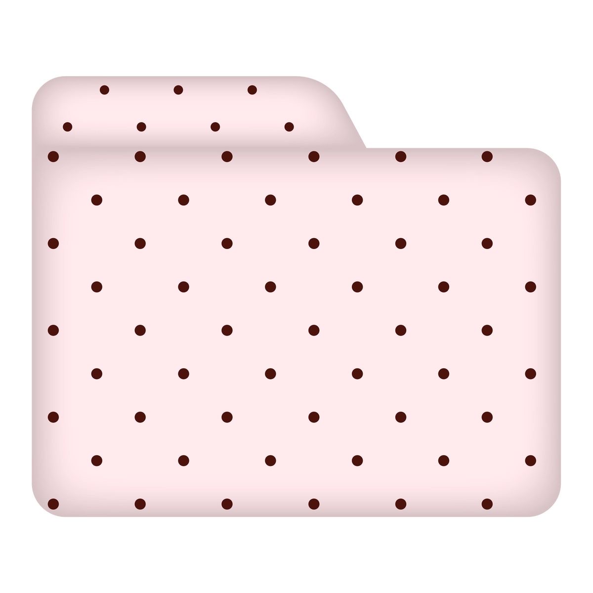 pink polka dot folder