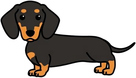 cartoon dachshund site mascot